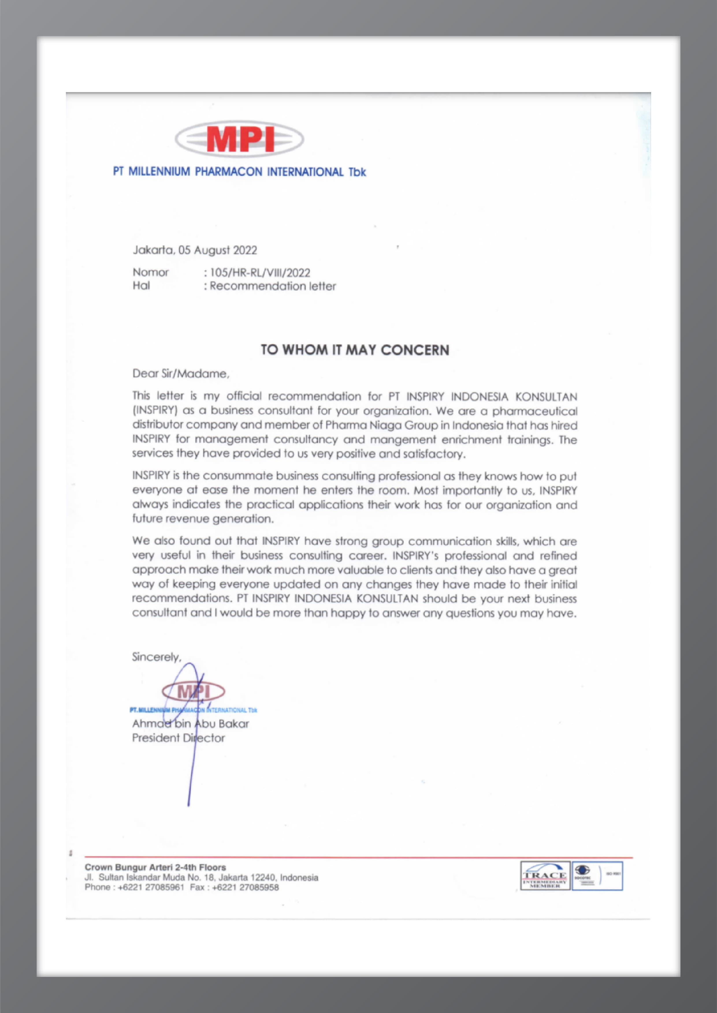 letter 9